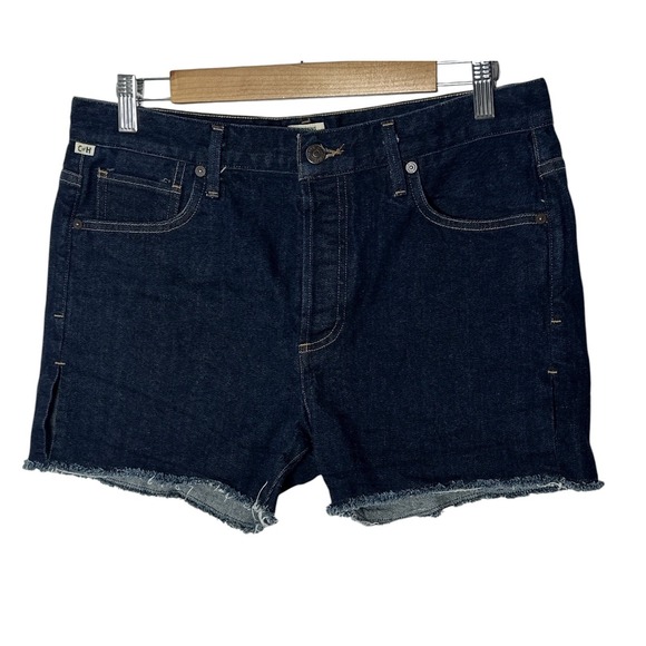 Citizens Of Humanity Womens Denim Jean Shorts Size 27 Blue Button Fly Classic - Picture 1 of 11